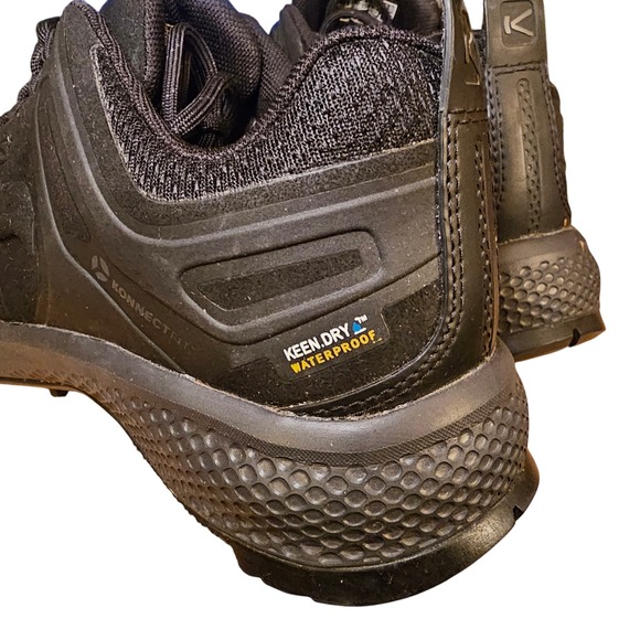 KEEN Konnectfit Waterproof Men's Hiking Shoes Black Size 7.5 Workwear Low Boot - Picture 3 of 11